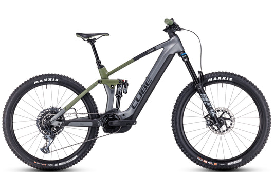 CUBE STEREO HYBRID 160 HPC TM 750 27.5 FLASHGREY´N´OLIVE